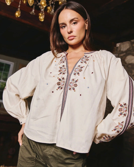 Love The Label Virginia Top in Otto Embroidery