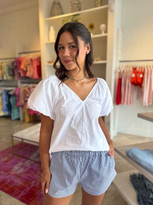Stark X Rhonda Top in White