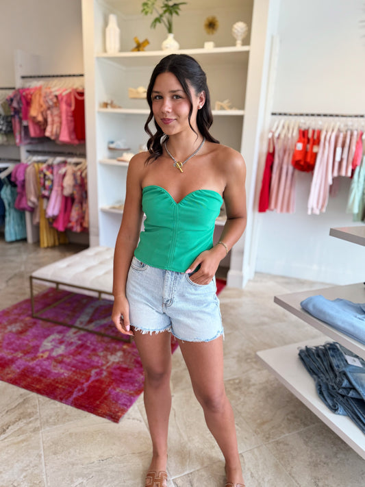 ASTR Morganne Top in Kelly Green
