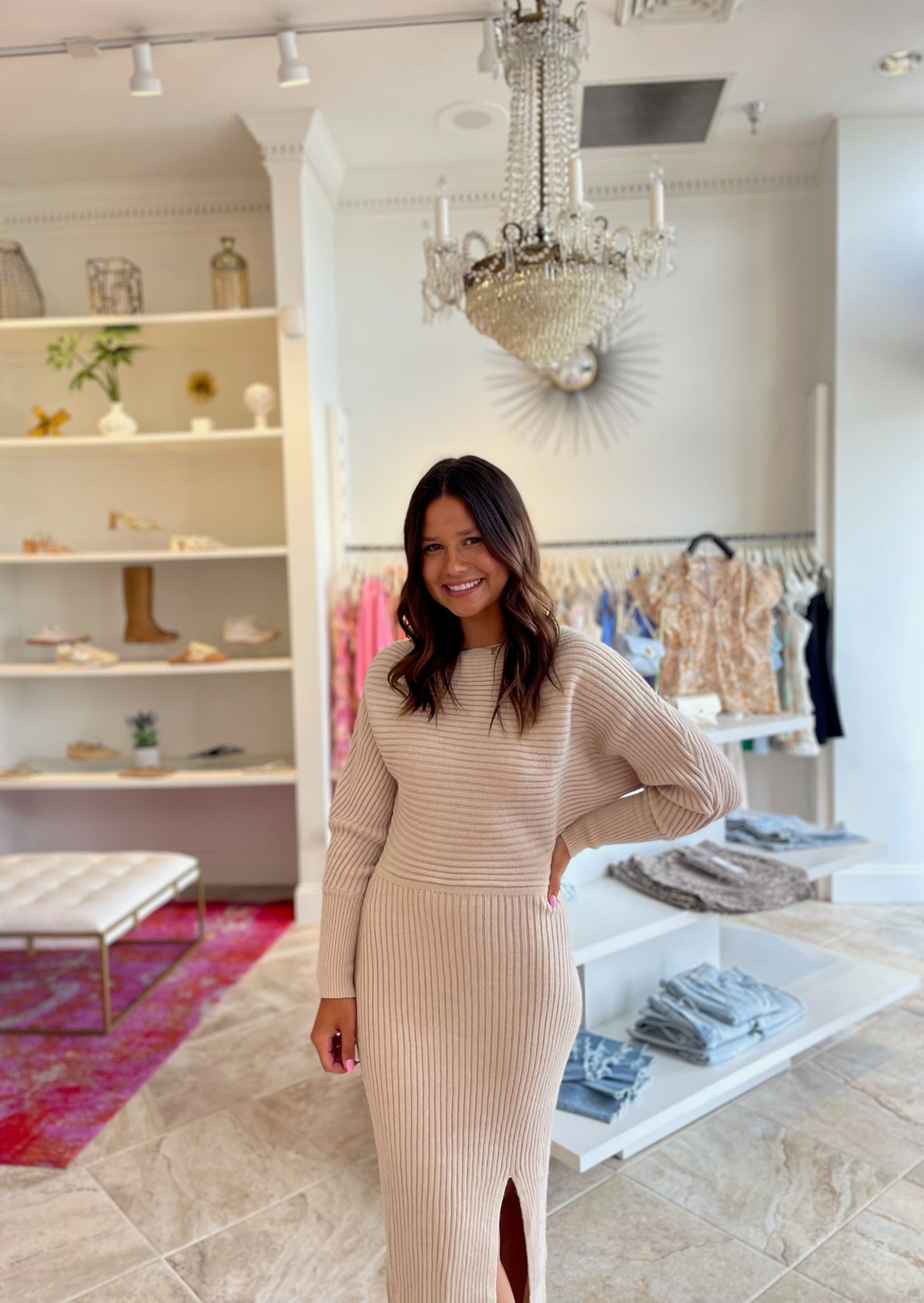 Aldridge Ribbed Midi Dress