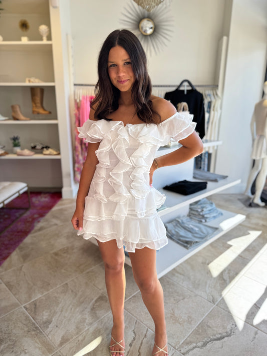 Elliatt Melissa Mini Dress in White