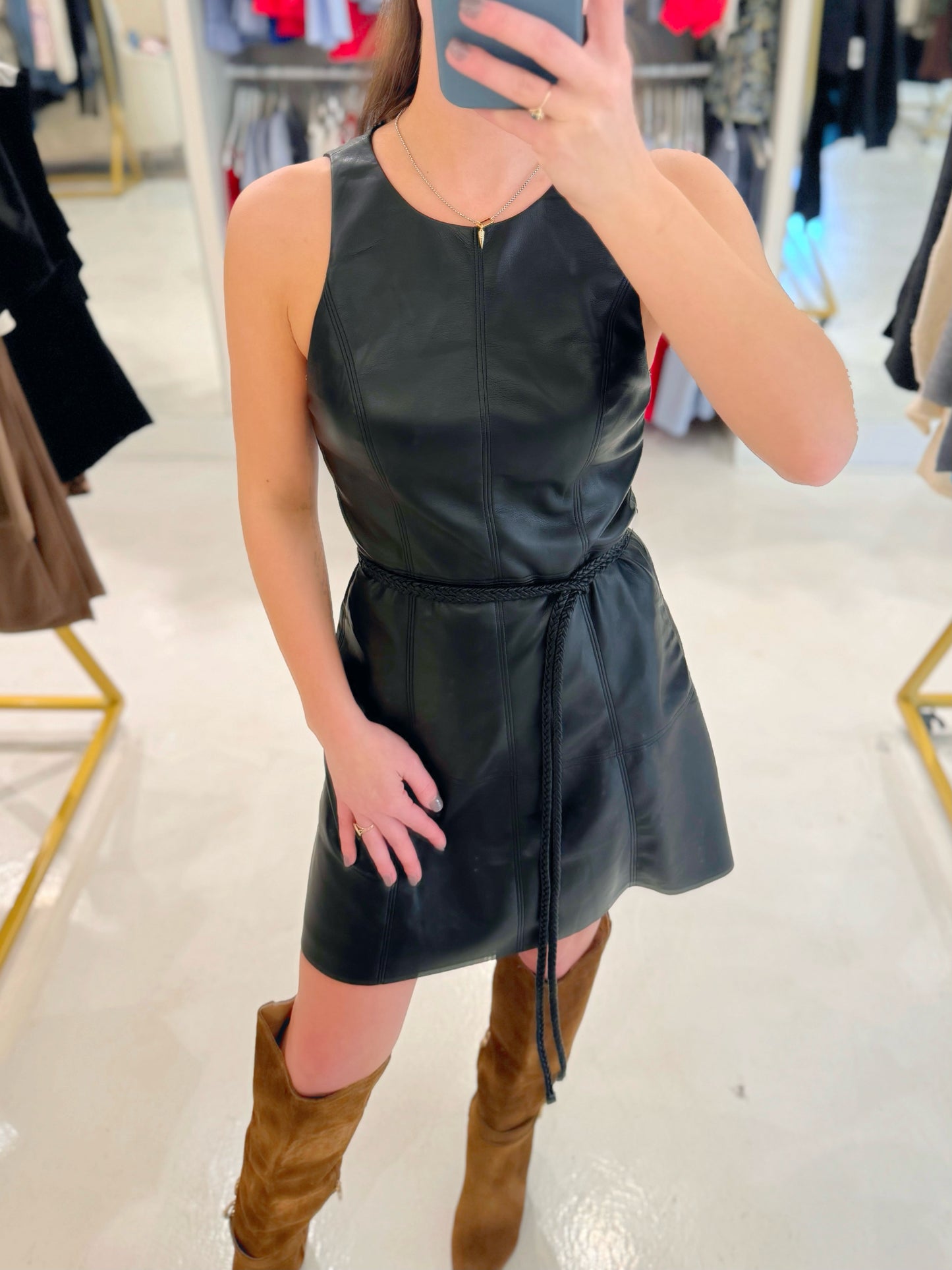 Reset Leather Mini Dress