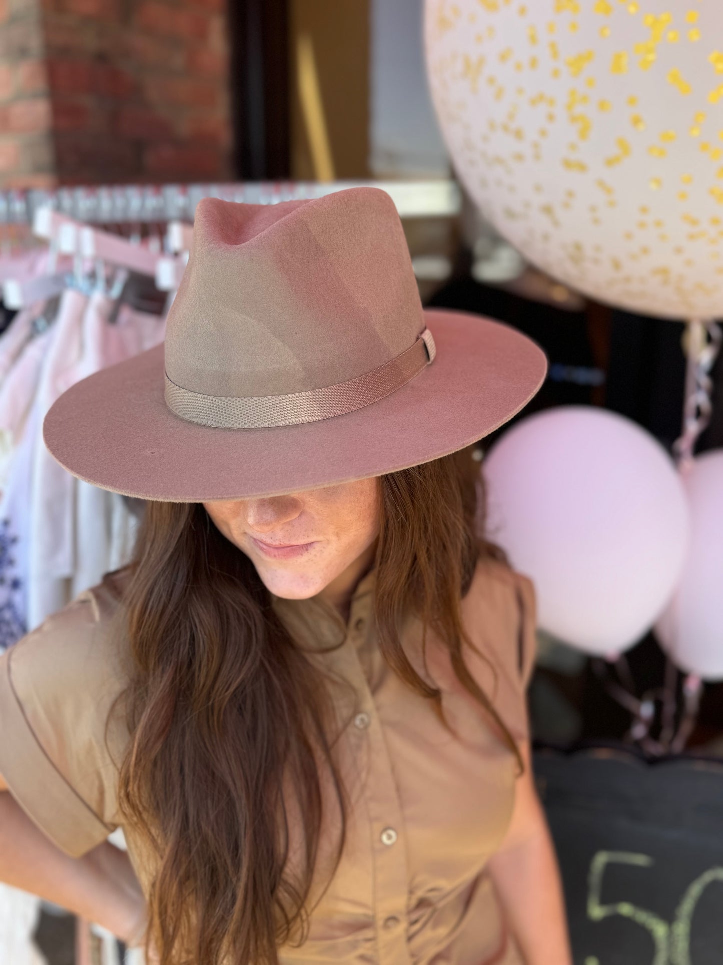 Baldiz Brim Wool Hat w/ Ribbon