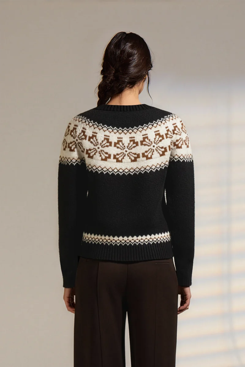 Deluc Heart Cardigan in Black
