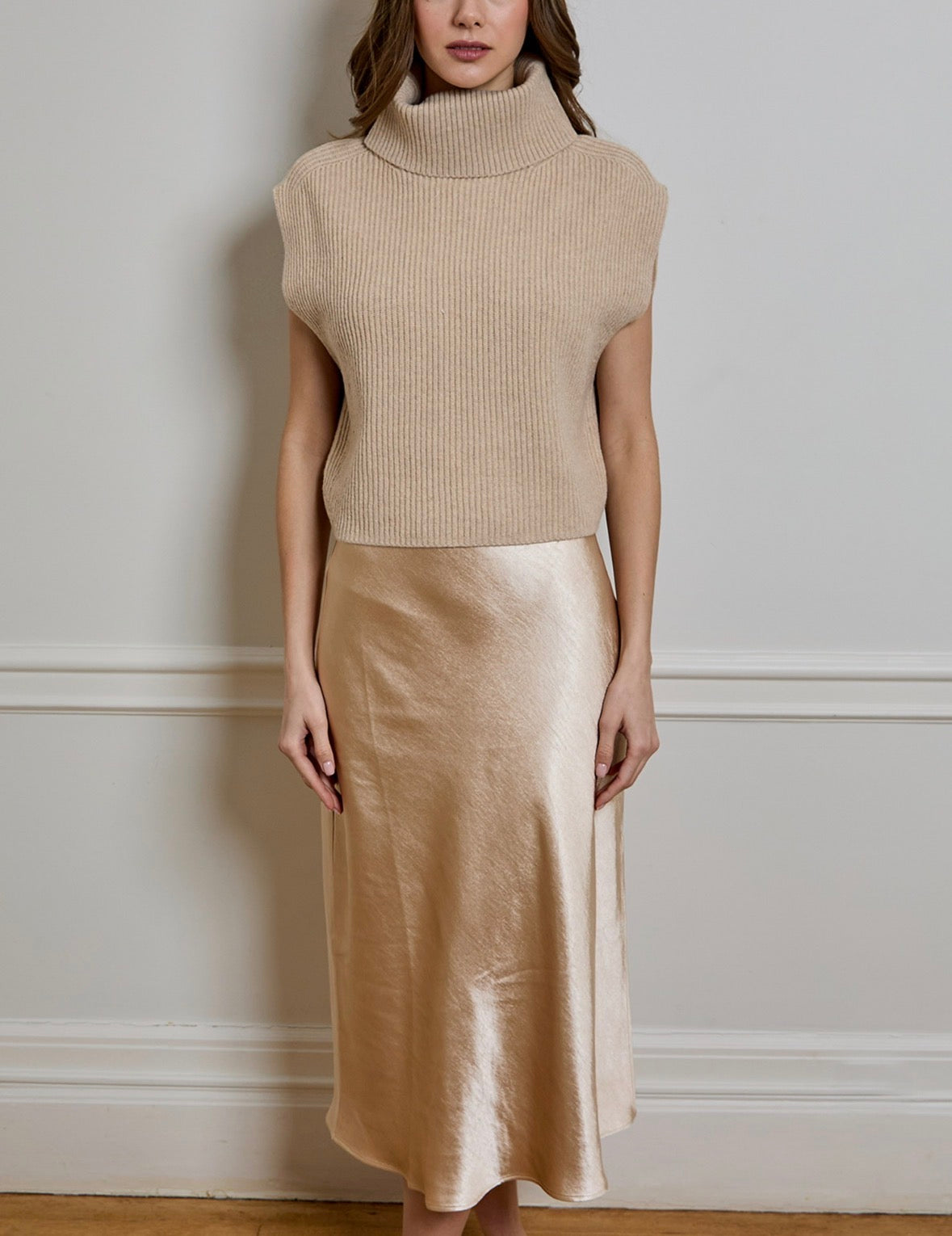 DH Jin Sweater Dress Combo in Oat