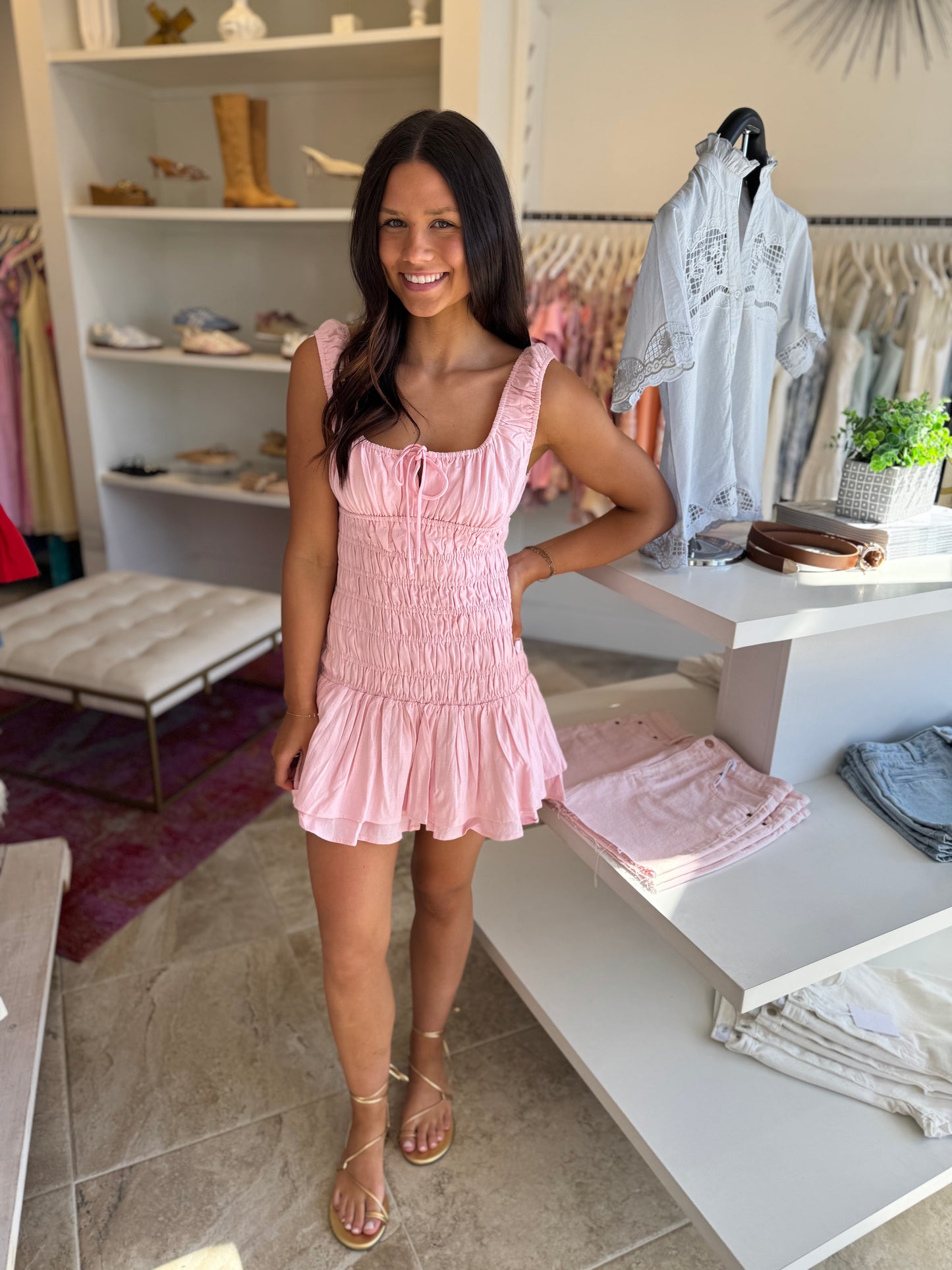 Nia Lirio Dress in Blush