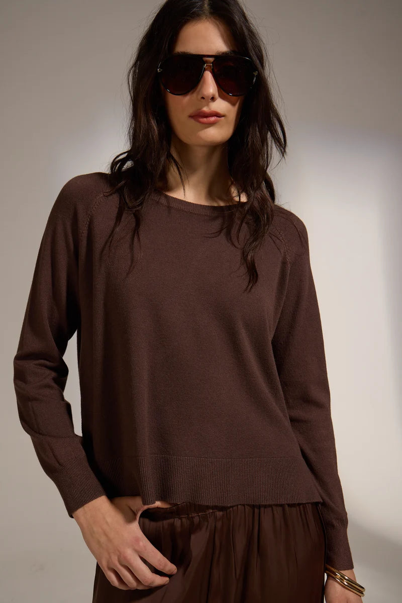 Deluc Lorraine Sweater in Chocolate