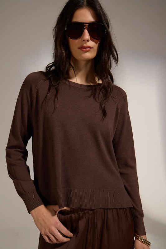 Deluc Lorraine Sweater in Chocolate