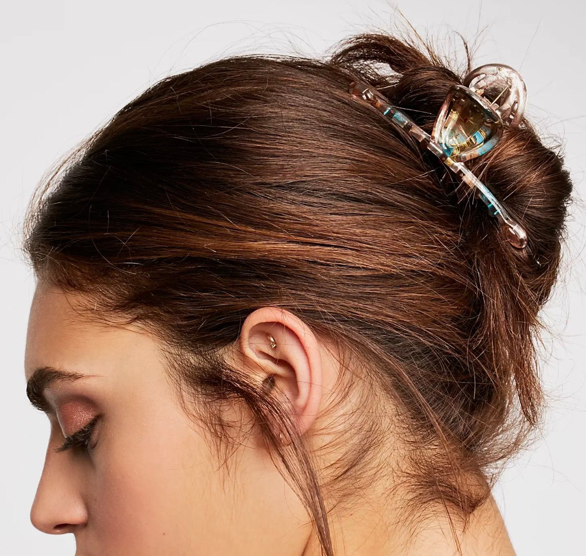 Medusa’s Heirlooms TurqTort French Jaws Clip