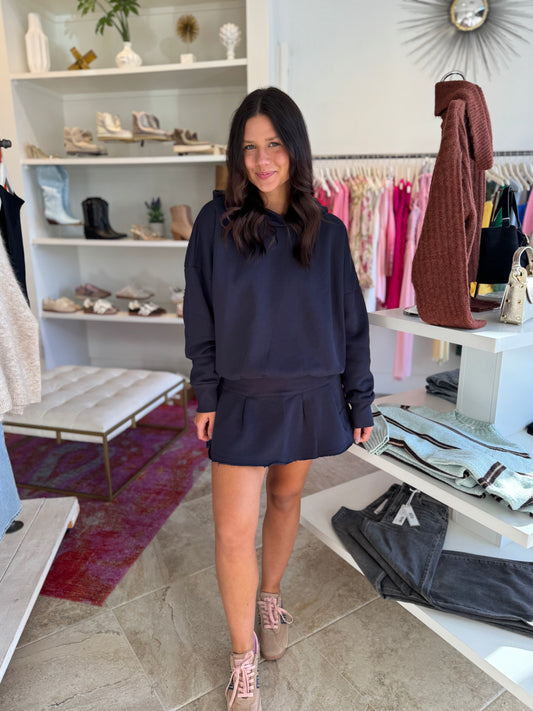 FP Movement Sprint To The Finish Skirt Set in Midnight Navy