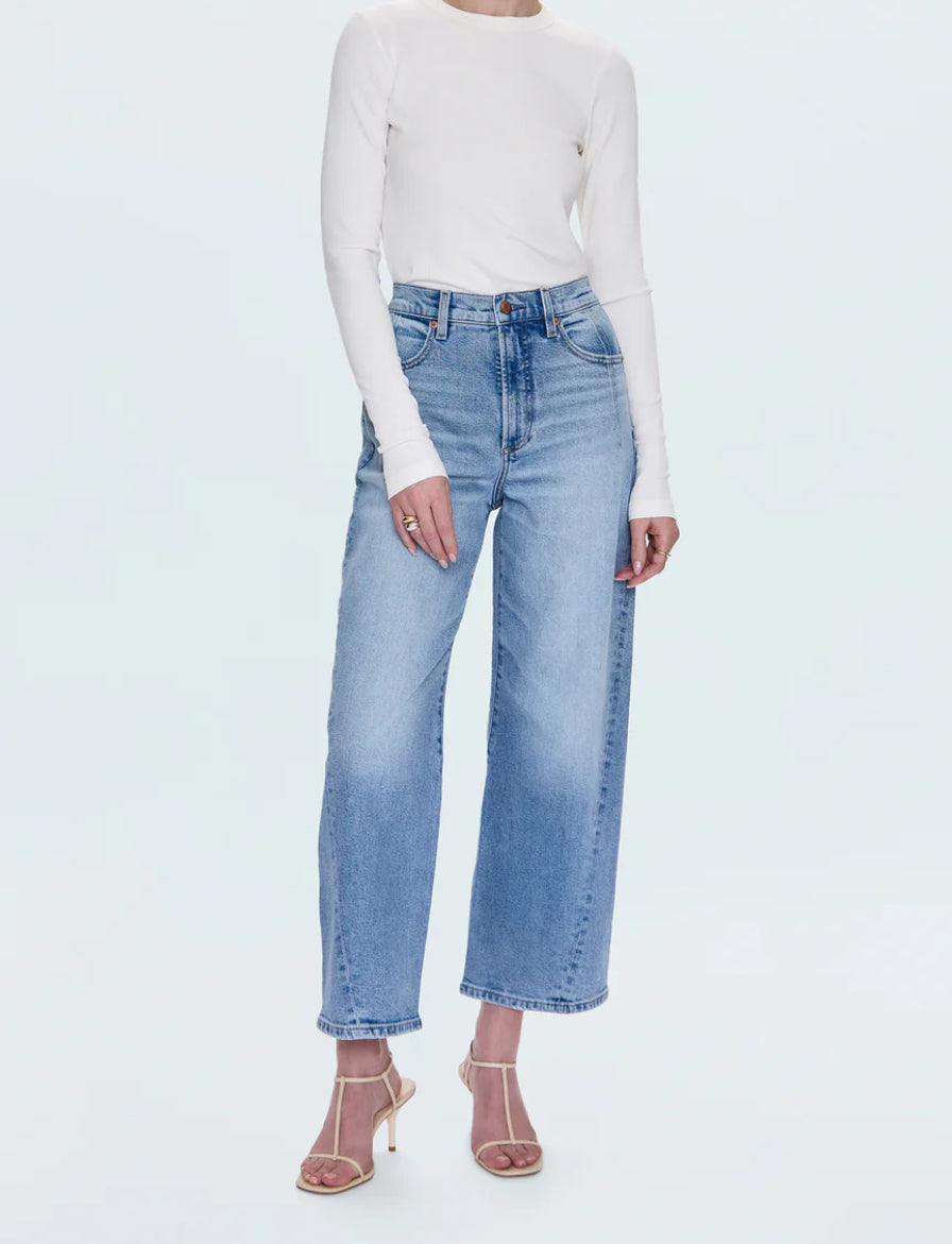 Pistola Kyra High Rise Bowed Ankle Jean in Terrace