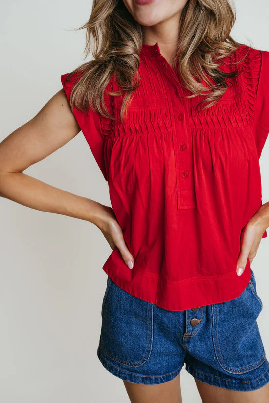 La Roque Becca Blouse in Red
