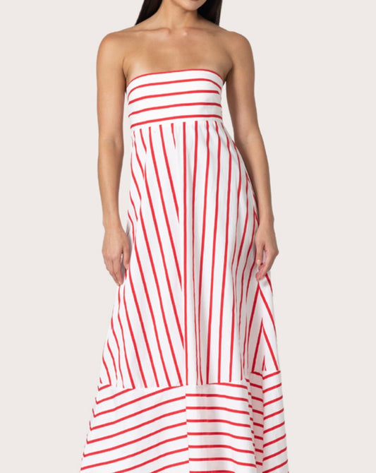 Lusana Timothy Dress in Summer Stripe