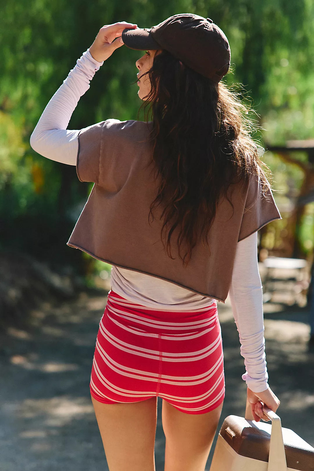 FP Movement Hot Shot Cropped Tee in Sandstorm
