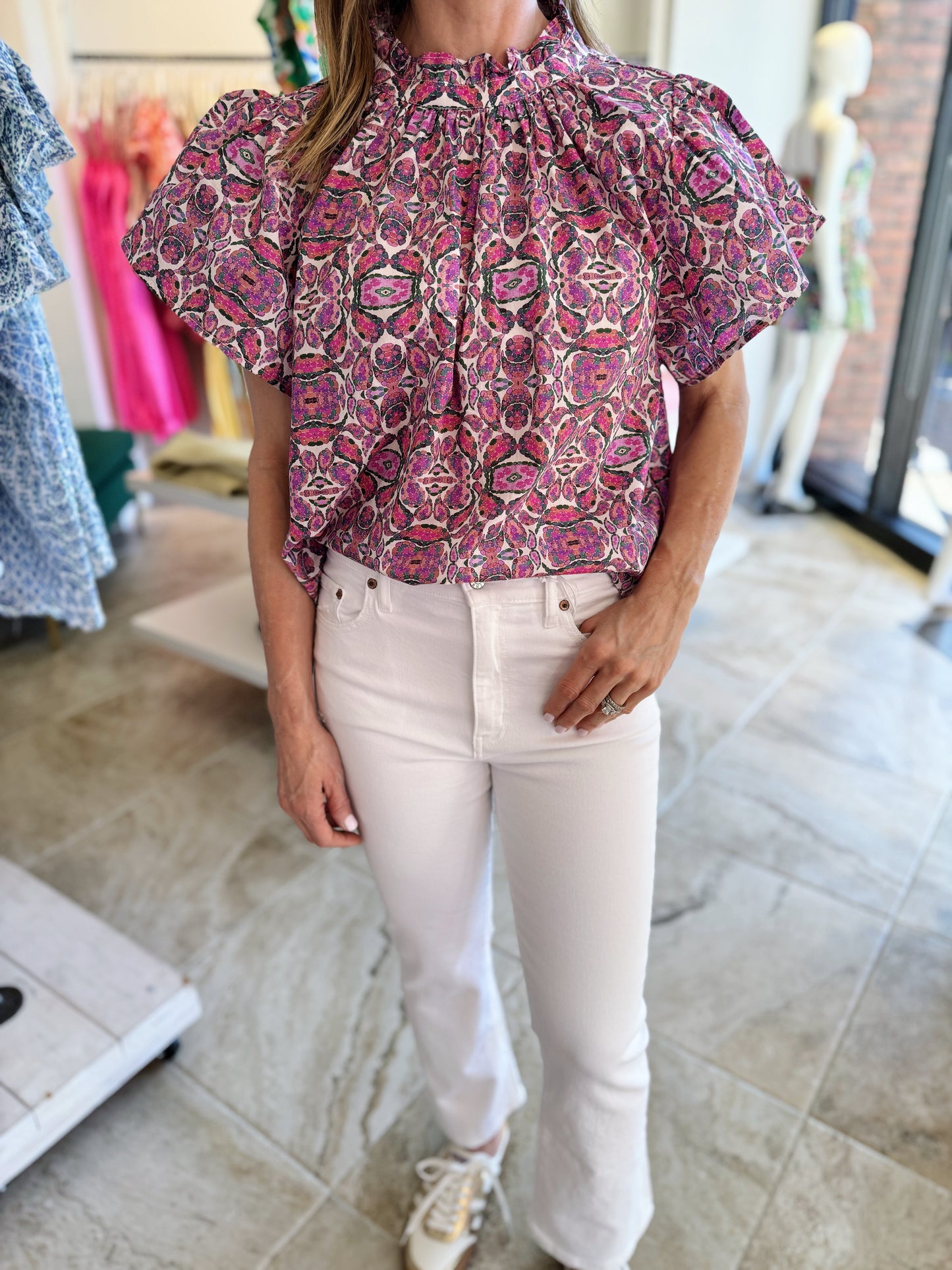 Laurenzo Print Top