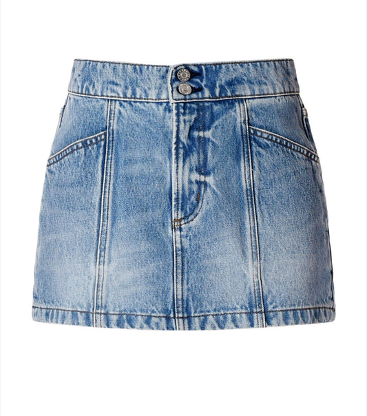Rolla’s 90’s Relaxed Denim Mini Skirt in Deco Lennon