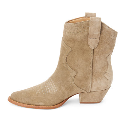 Matisse Arlo Ankle Boot in Taupe Suede