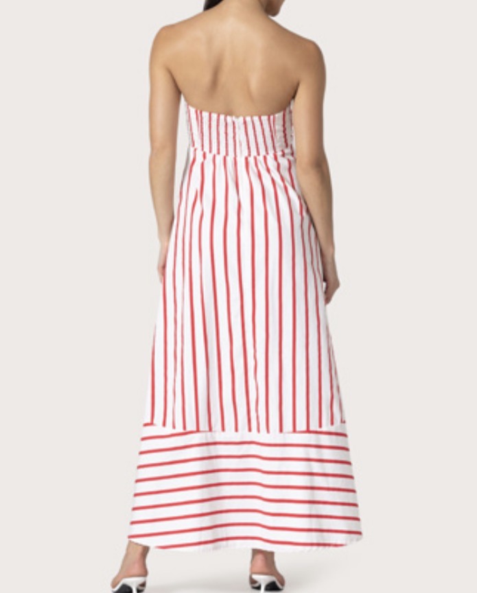 Lusana Timothy Dress in Summer Stripe