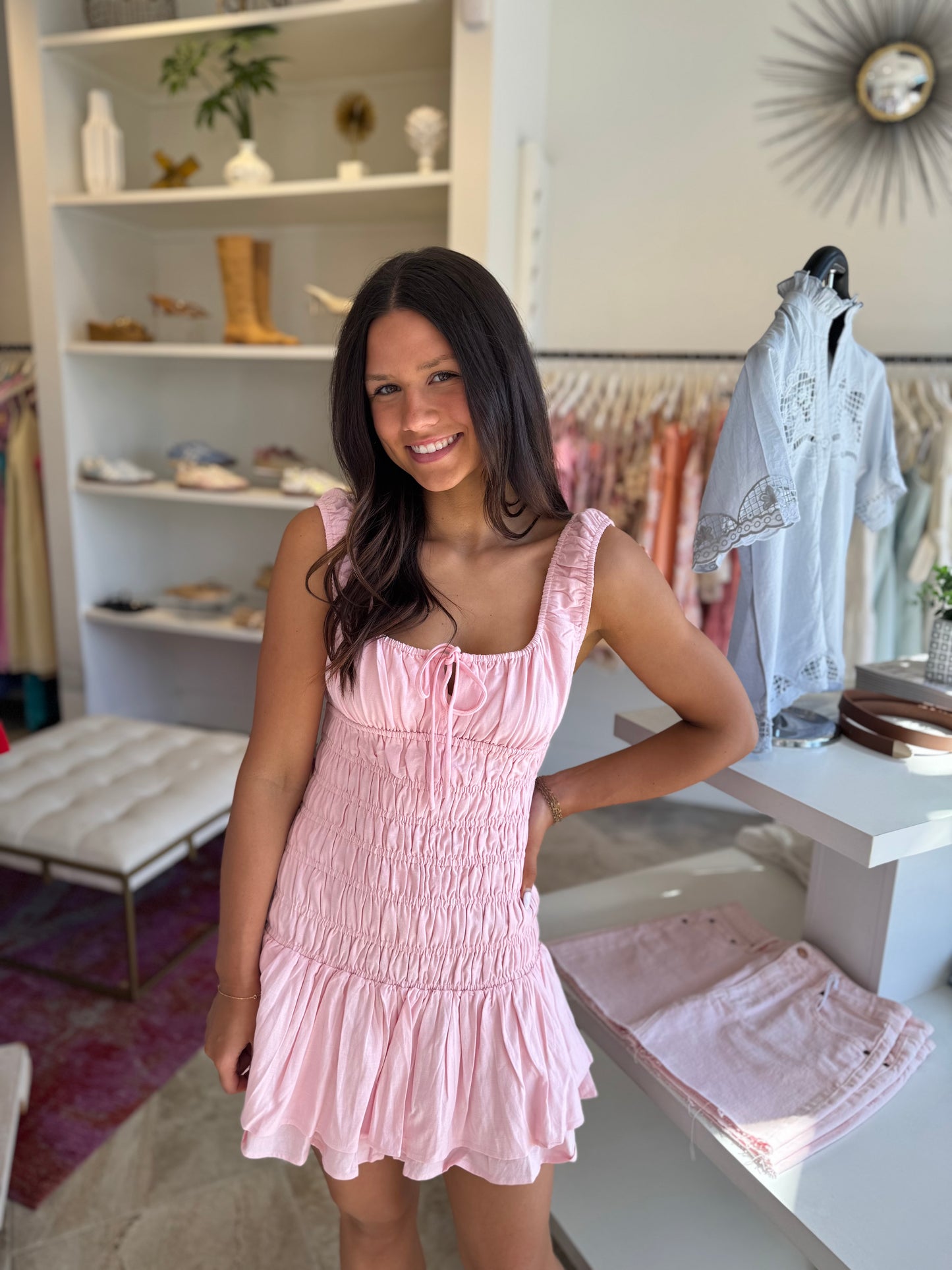 Nia Lirio Dress in Blush