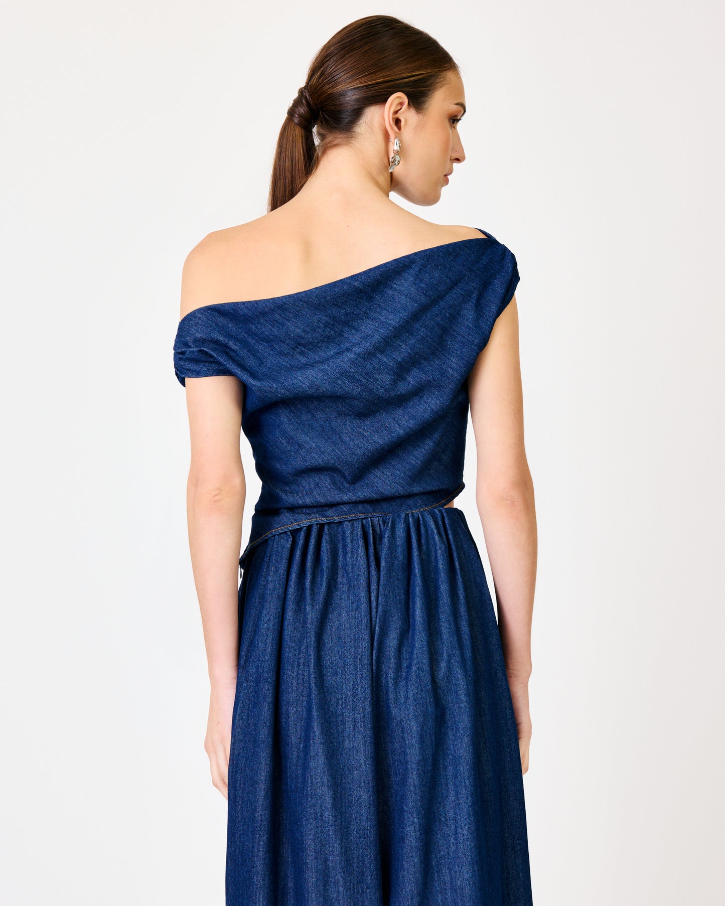 Line & Dot Abo Top in Blue