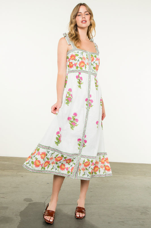 Alisha Floral Midi Dress