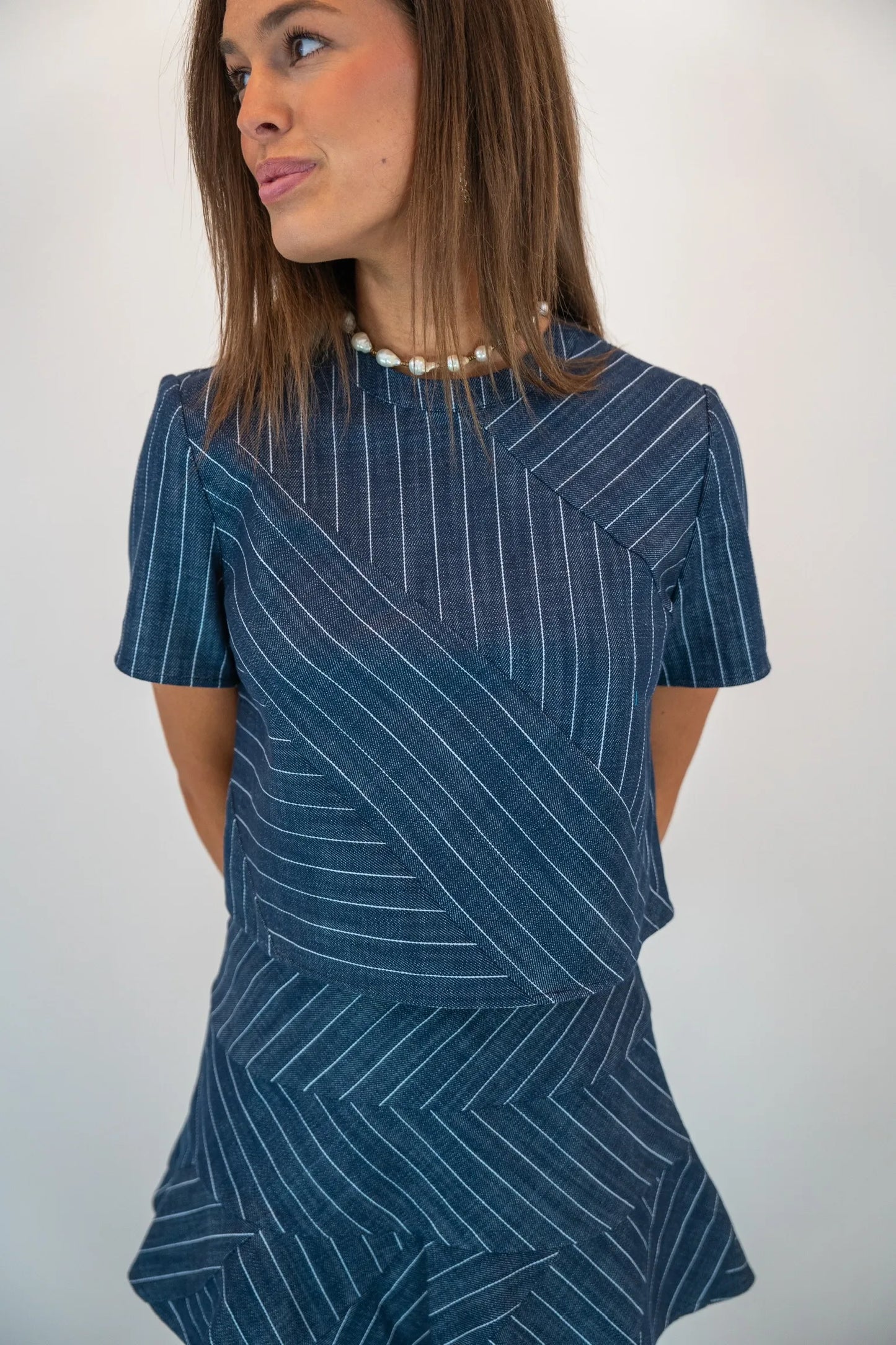 Shug Diana Skirt in Navy