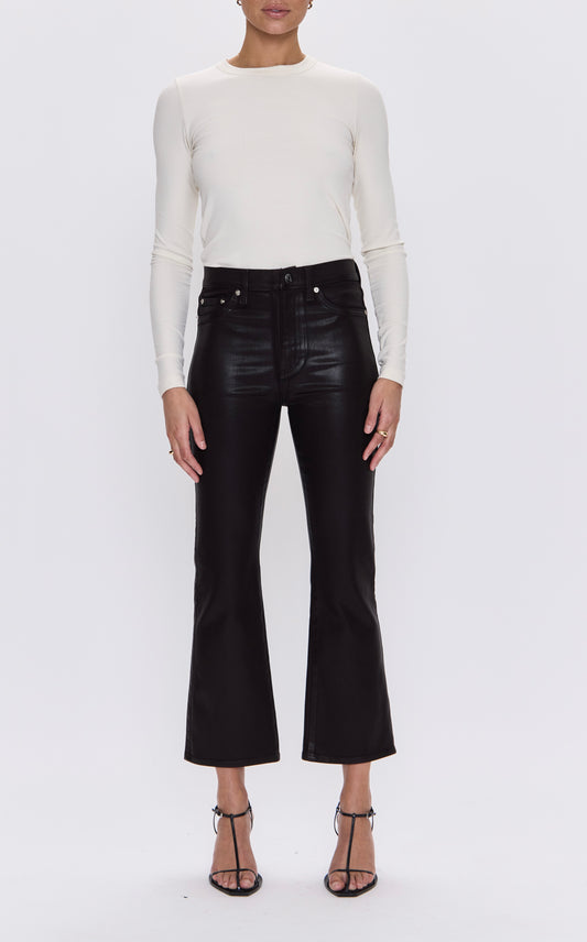 Pistola Lennon High Rise Crop Boot in Coated Mocha