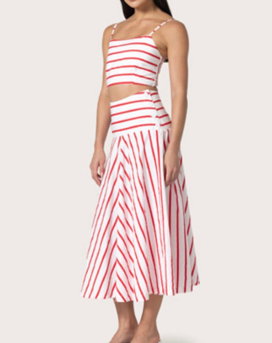 Lusana Kyla Skirt in Summer Stripe