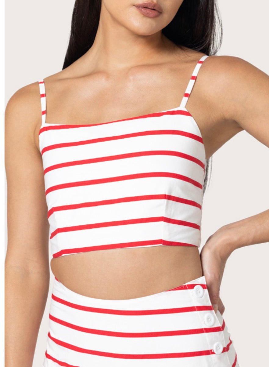 Lusana Oliver Top in Summer Stripe