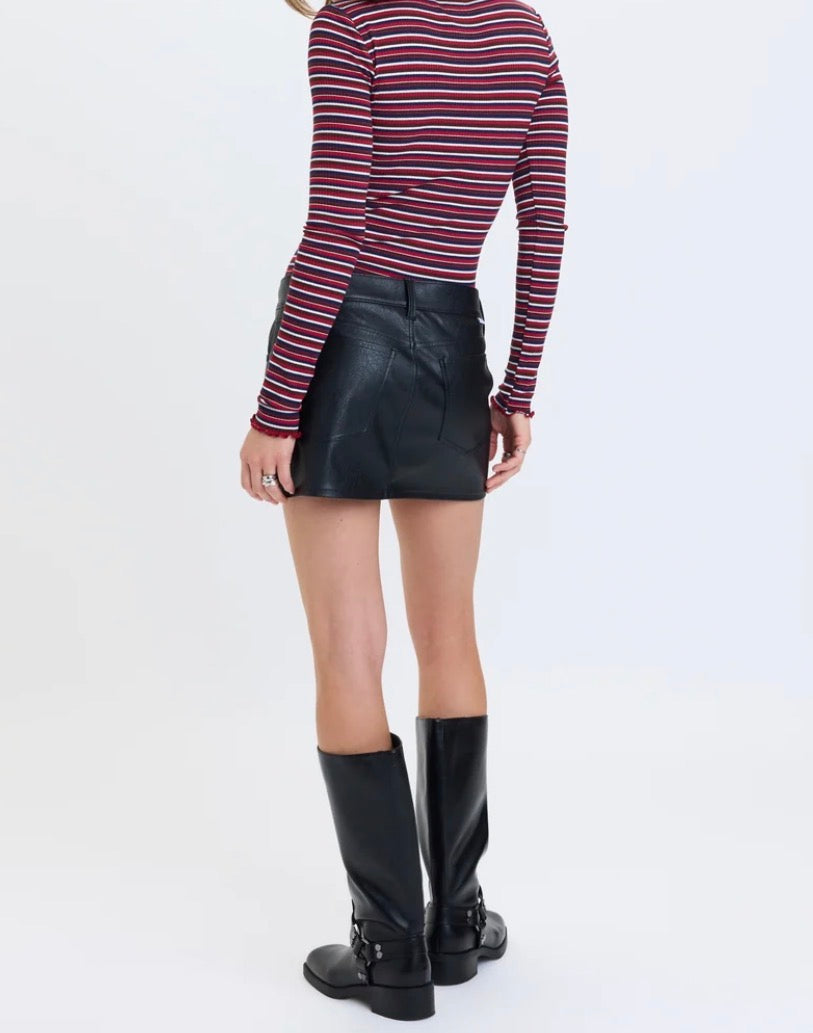 Daze Fever Micro Mini Skirt in Black