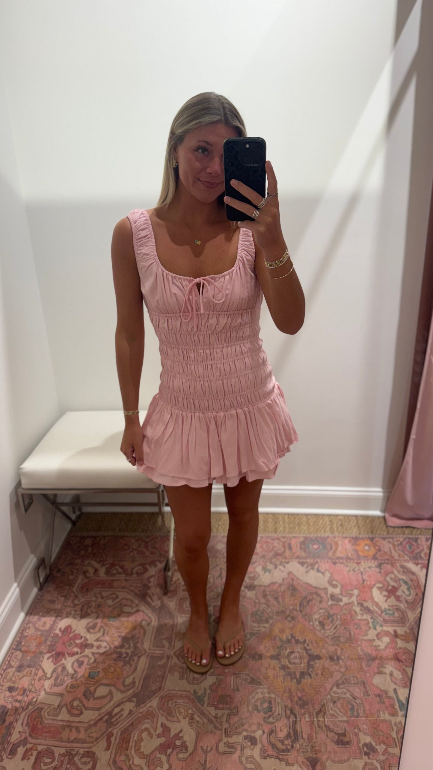 Nia Lirio Dress in Blush