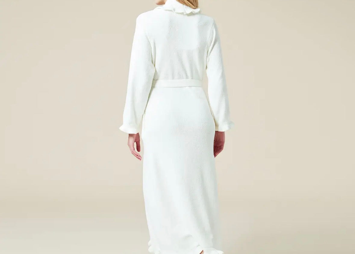 Softies Soft Chenille Wrap Robe in Cloud