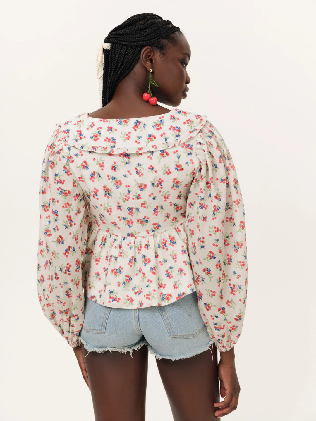 For Love & Lemons Cherry Mae Top in Cream
