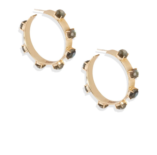 Ever Alice Maria Hoop Earrings