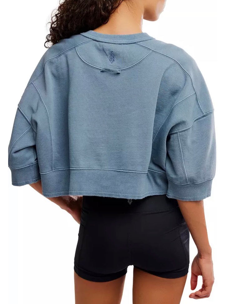 FP Movement Sho Sleeve Intercept Pullover in Blue Ash