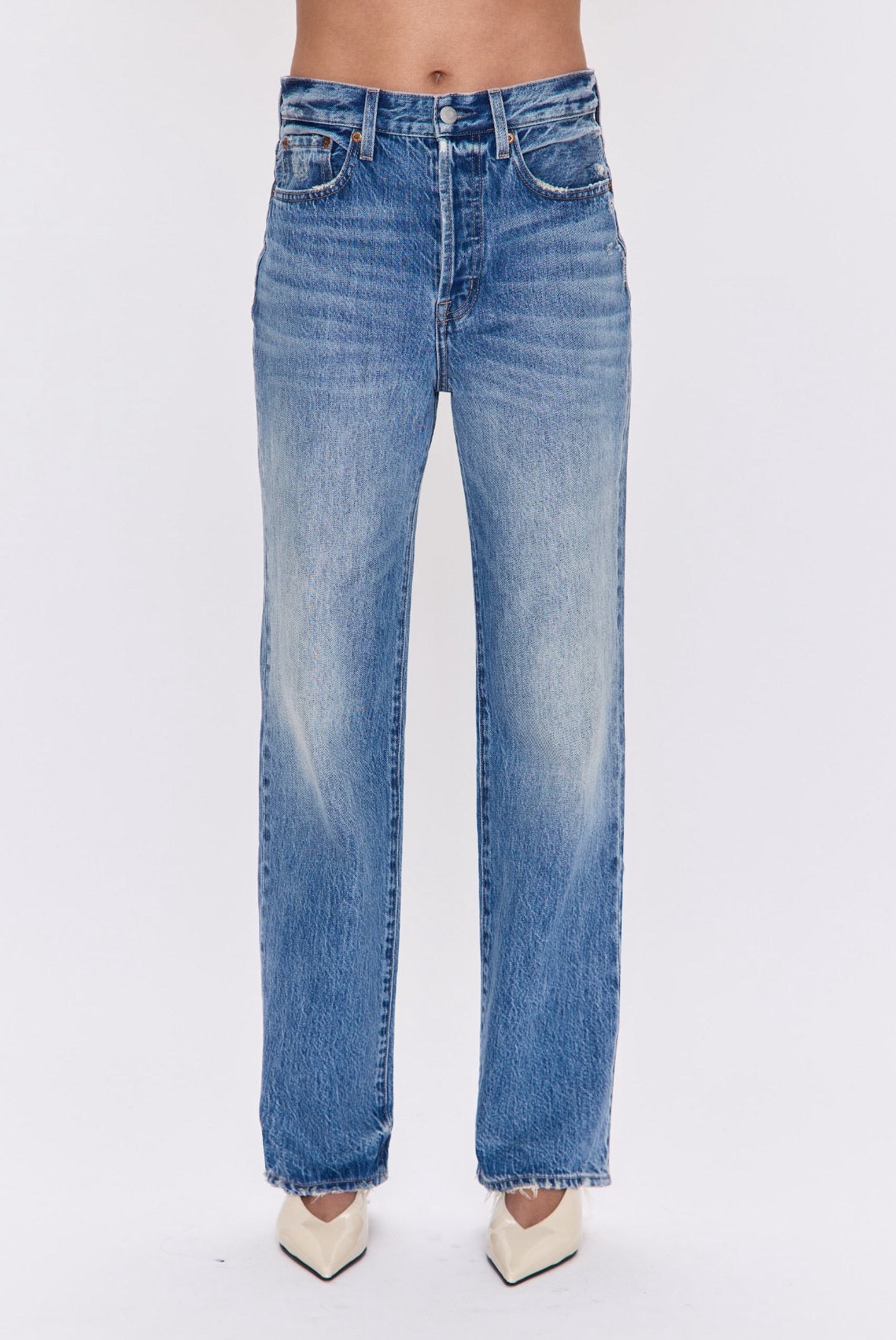 Pistola Cassie Super High Rise Straight in Serpentine Vintage