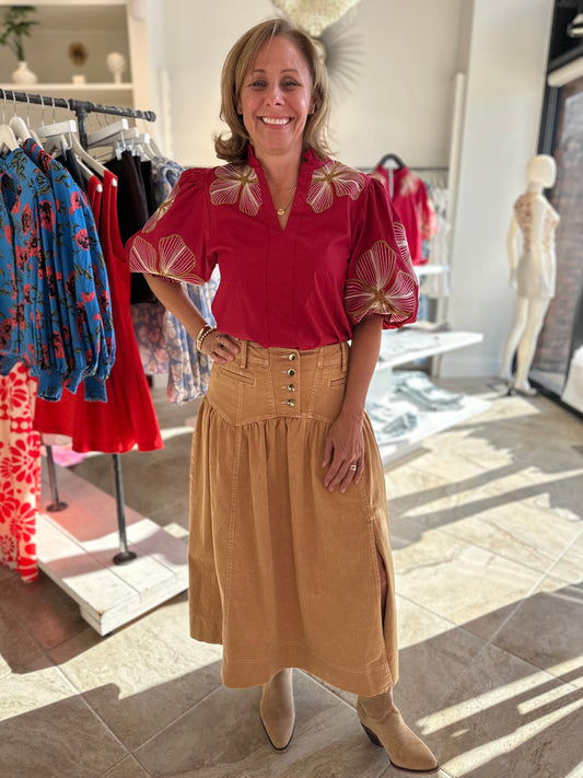 Hutch Embroidered Top