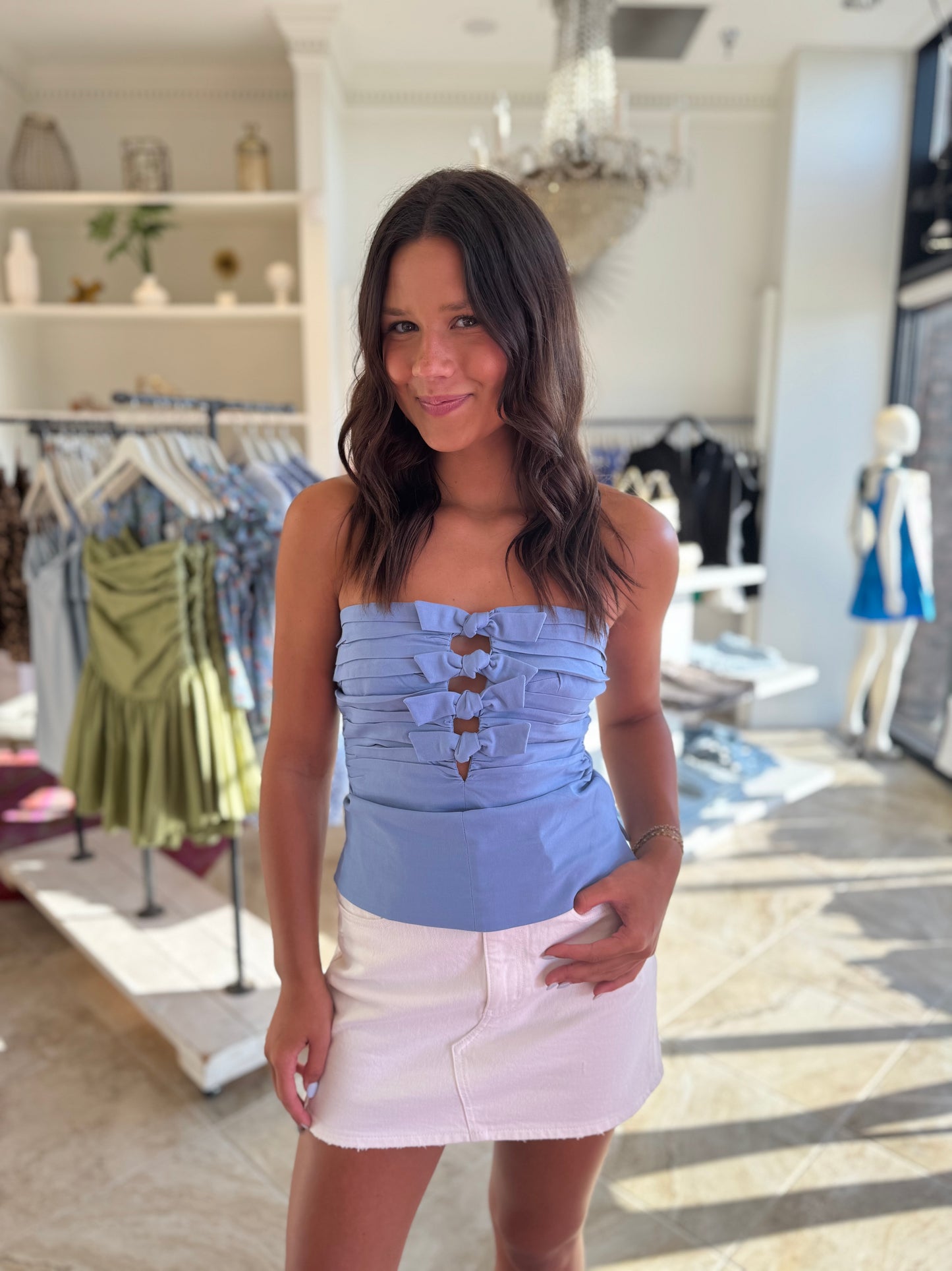 ASTR Kierra Top in Blue