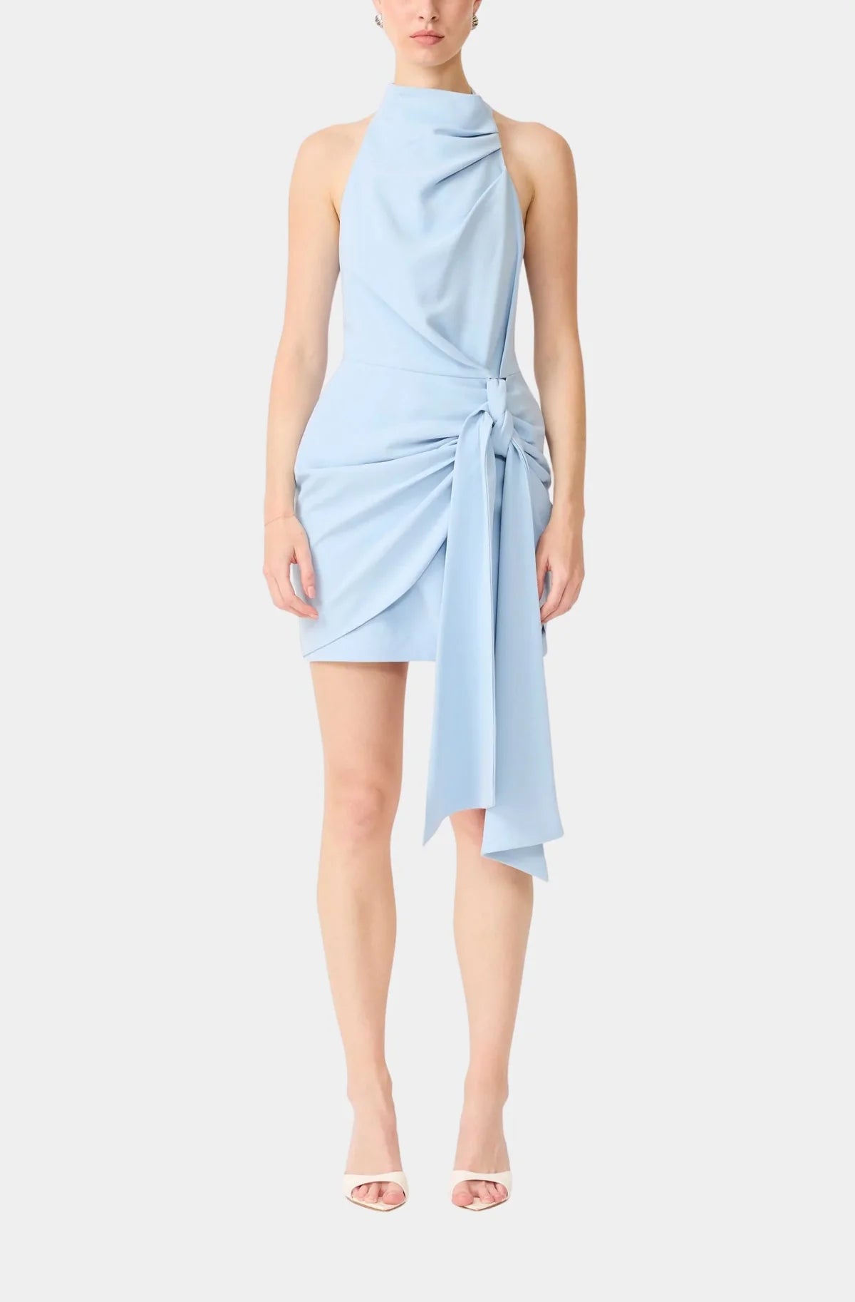 Elliatt Anaya Halter Mini Dress in Blue