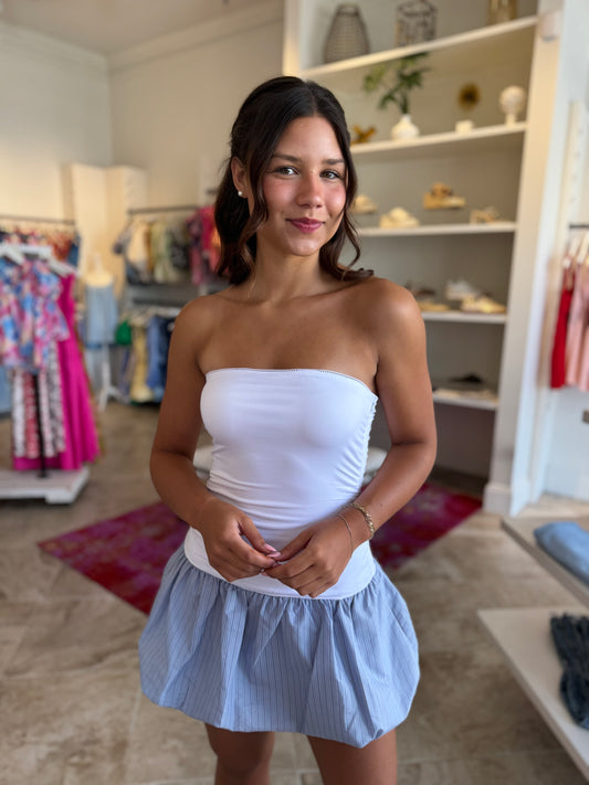 Nia Janay Dress in Slate Blue