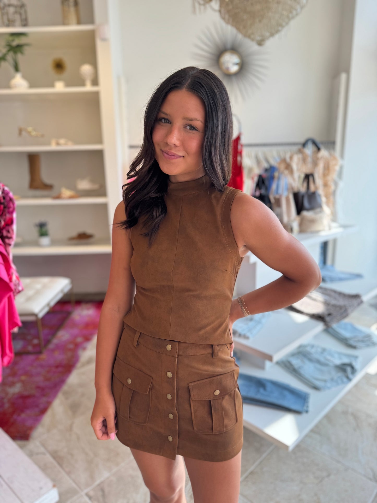 En Saison Eloise Top & Mini Skirt Set