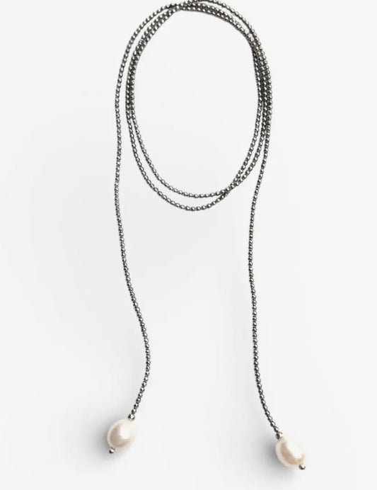 Nora James Wrenley Lariat Necklace in Bronze