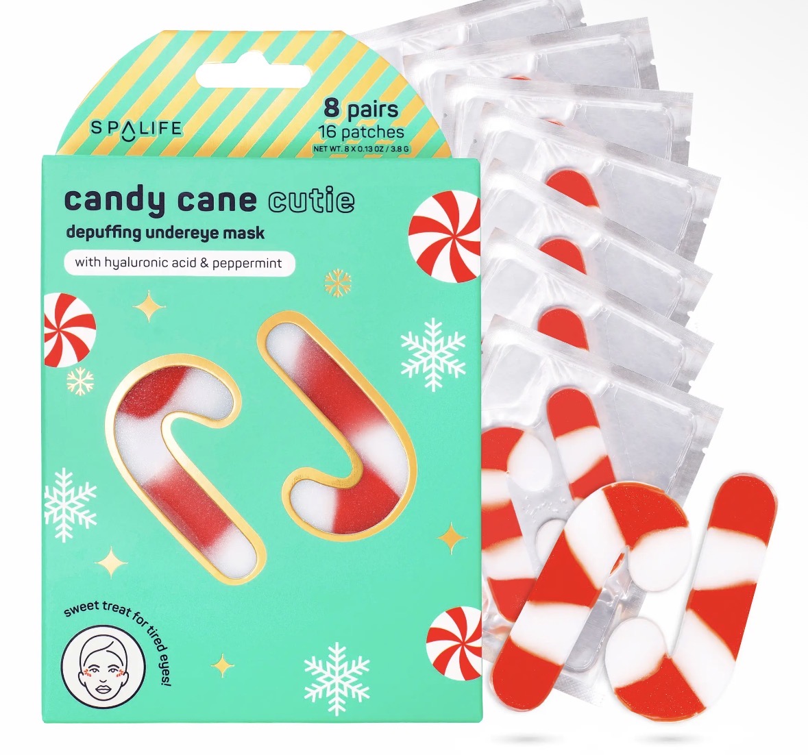 My Spa Life Christmas Candy Cane Undereye Patches