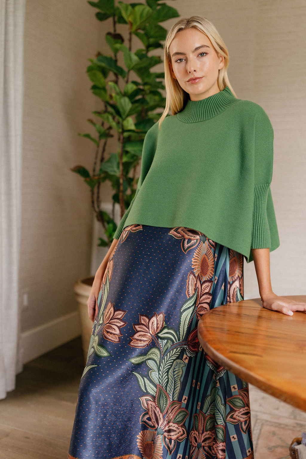 Briton Court Sophia Sweater in Evergreen