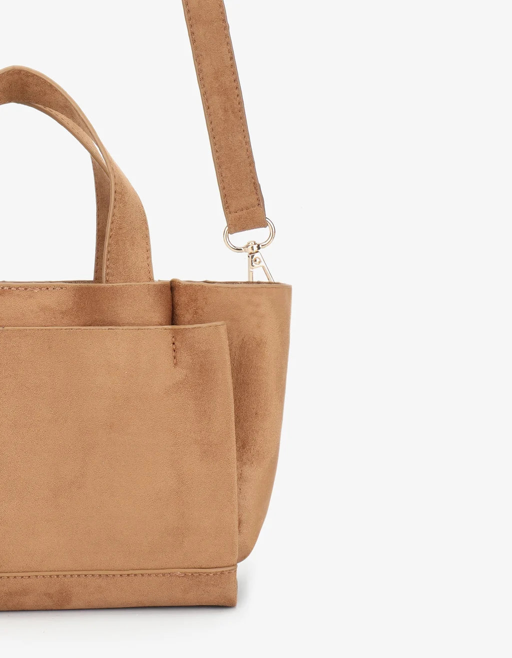 Remi & Reid Ella Mini Faux Suede in Camel