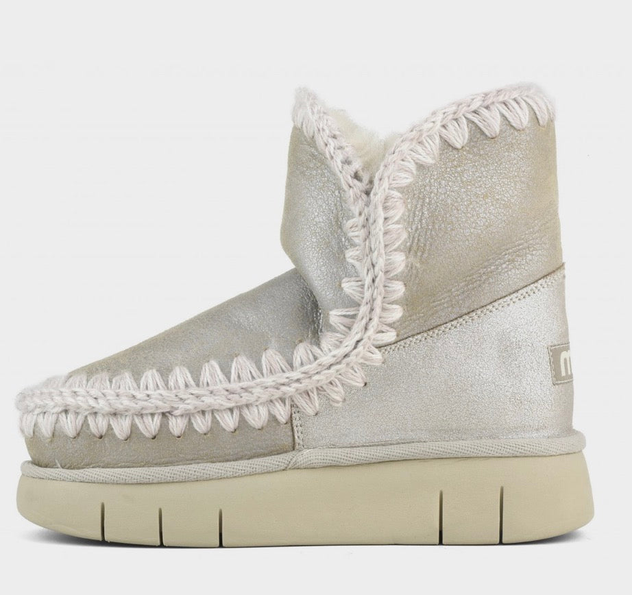 Mou Eskimo 18 Bounce Boot in Stone Metallic