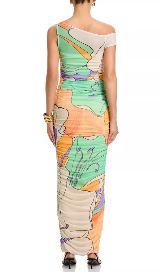 AFRM Biona Dress in Scarf Floral