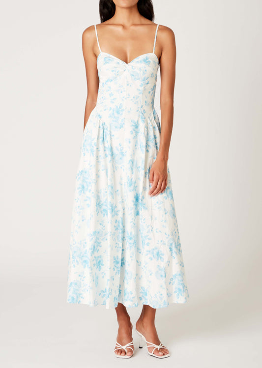 NIA Destene Dress in Blue White