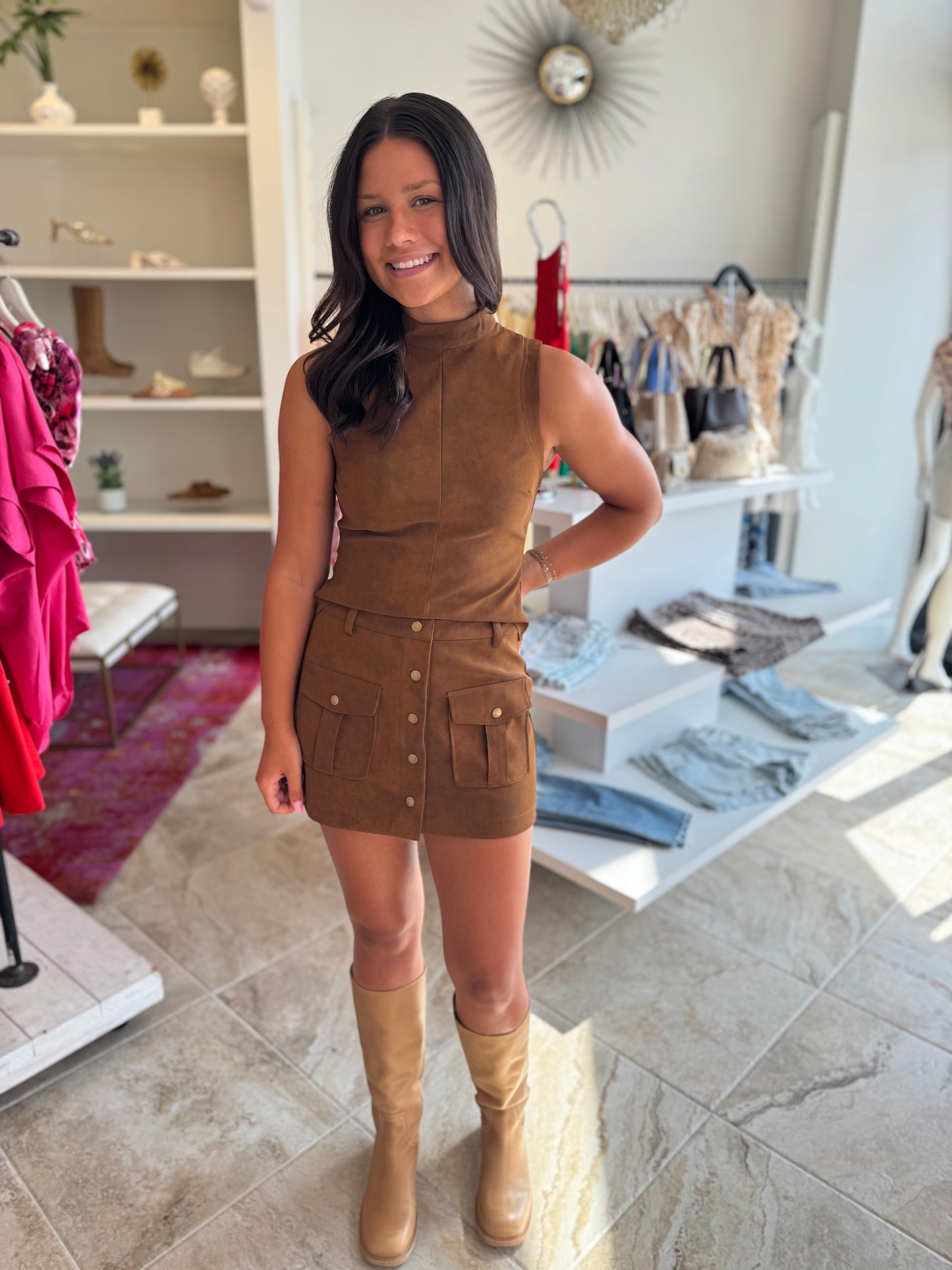 En Saison Eloise Top & Mini Skirt Set