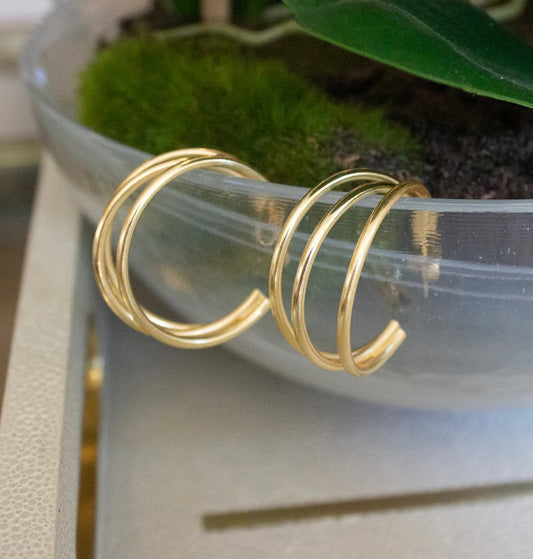 Ever Alice Triple Hoop Earrings